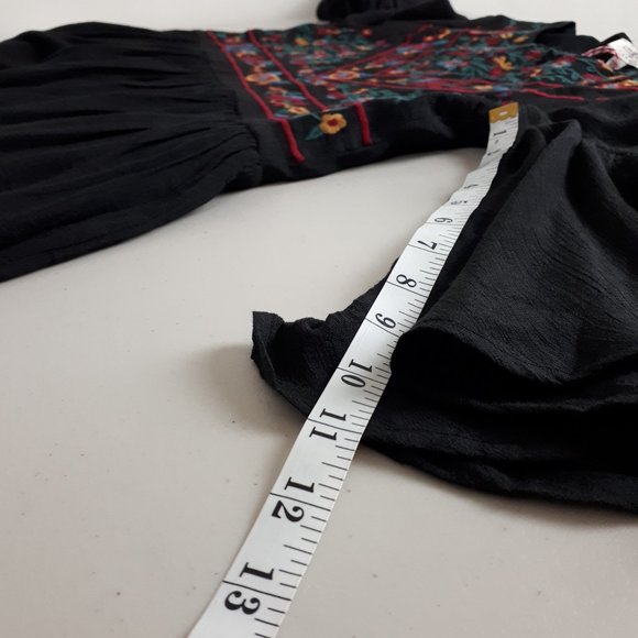 Umgee Black Embroidered Boho Dress - Picture 10 of 16